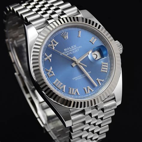 rolex datejust 41 roman numerals blue|rolex datejust 41 reference numbers.